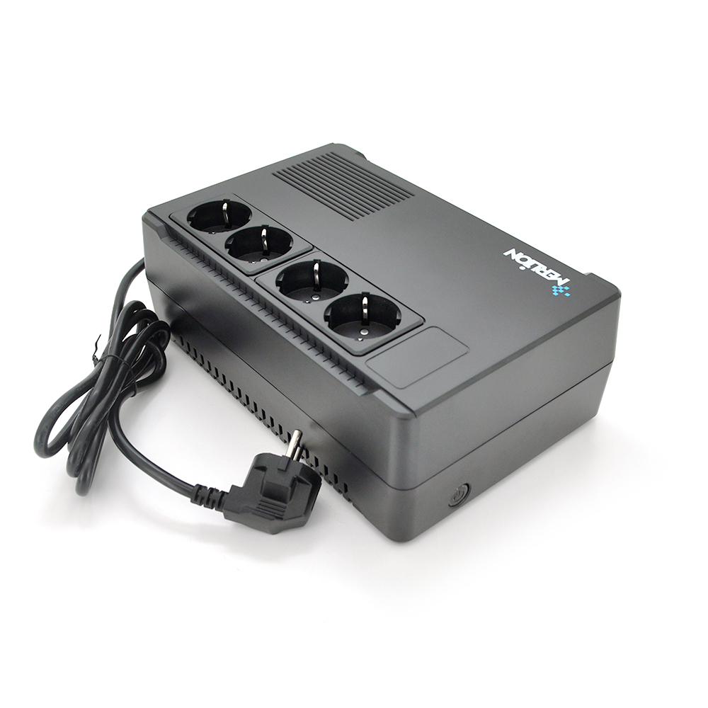 ДБЖ Merlion Terra 800 (480W) LED, 162-290VAC, AVR 1st, 4 SCHUKO (3*BatteryBackup + 3* Surge), 1x12V5Ah, plastik Case Q4 (245x163x90) 4.5кг