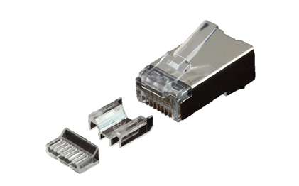 Конектор OK-net RJ-45 Кат.6А FTP 50U із двома вставками упаковка 100 шт. ціна вказана за шт.