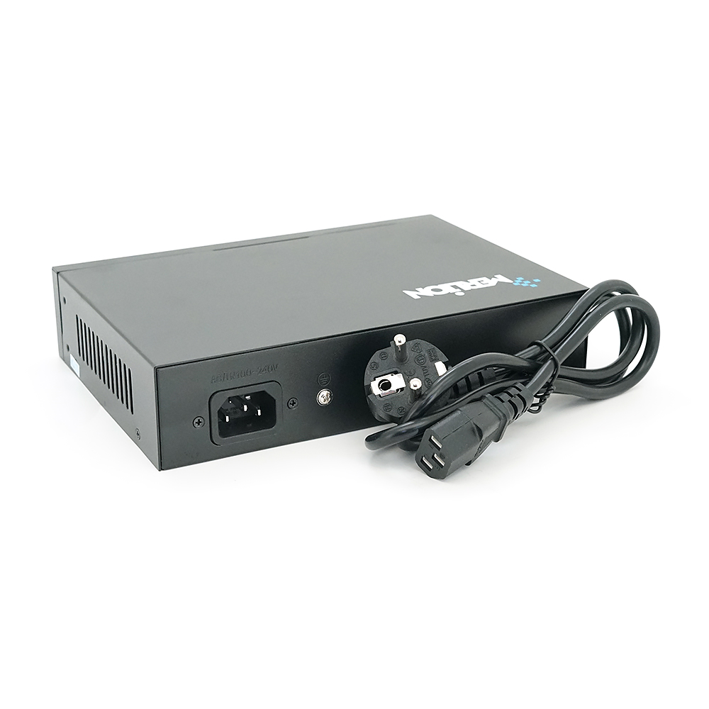 POE комутатор Merlion 8 POE 10 / 100 + 2 RJ45 10 / 100 + вбудований блок живлення 52V 1.8A