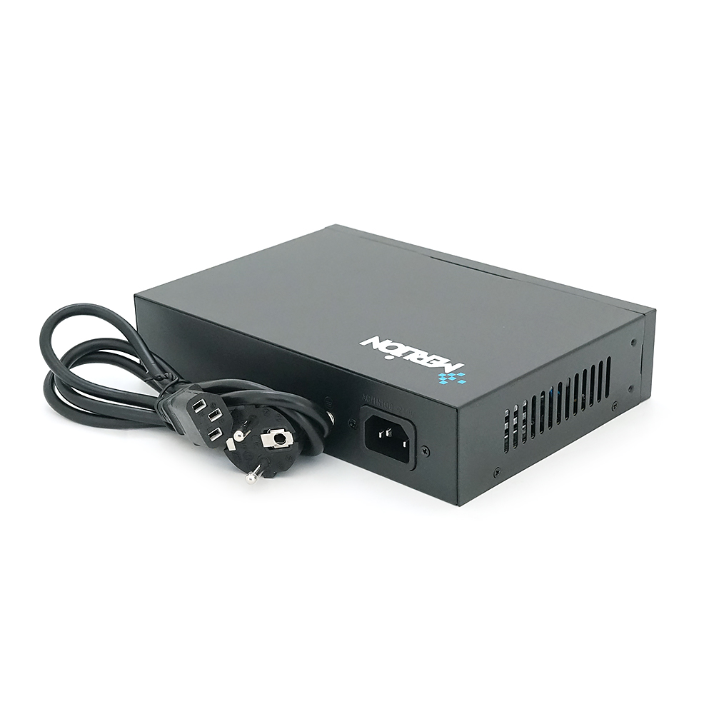 POE комутатор Merlion 8 POE 10 / 100 + 2 RJ45 10 / 100 / 1000 + вбудований блок живлення 52V 2.3A