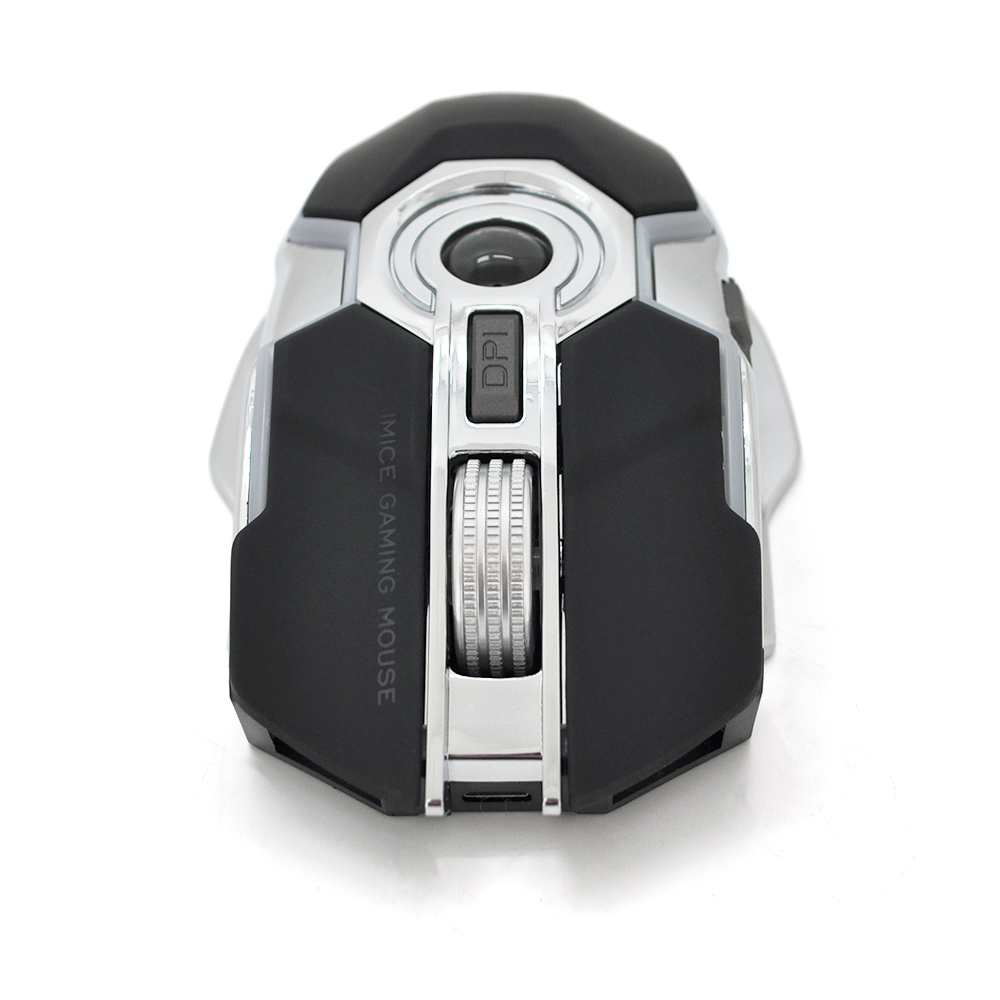Миша бездротова iMICE G7, 6 кнопок, 800/1200/3200 DPI, 2.4Ghz 10м, Windows xp/Vista/Win7/8/10 Mac OS X, Rechargable, Black, COLOR BOX, Q60