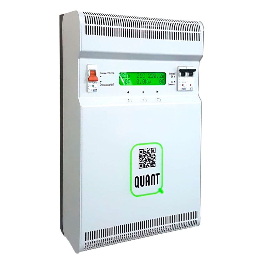 Стабілізатор напруги інверторний однофазний Quant-5,5, LCD, 90-350V, 5500W