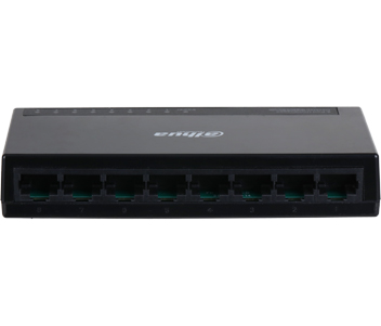 Комутатор Dahua DH-PFS3008-8GT-L 8 портів Ethernet 10 / 100 Мбіт / 1000 Мбіт / сек, BOX Q20