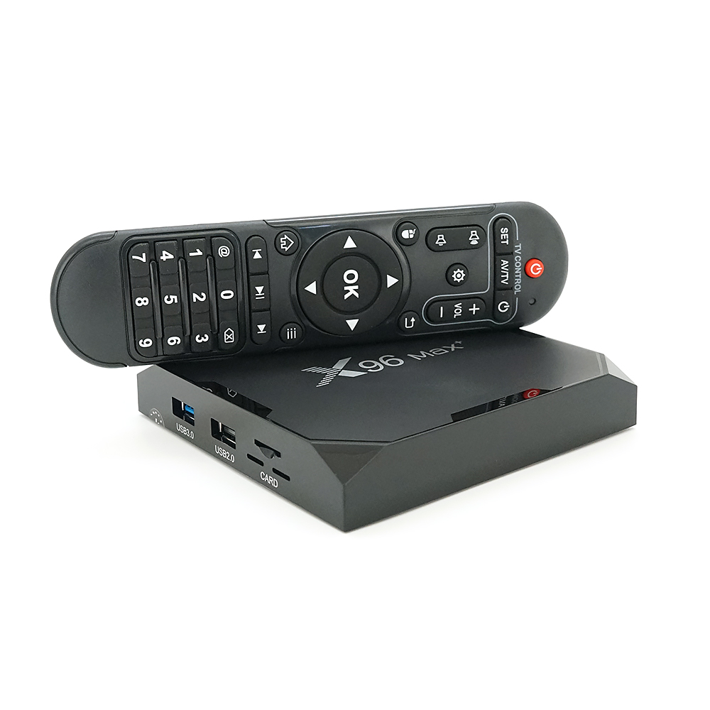 Медіа приставка X96-Max Plus6 4 / 32G Smart TV Box (Android 9.0, ОЗУ 4 Гб, 32Гб вбудованої пам'яті, 4-х ядерний процесор Amlogic 905  (2,0 ГГц)