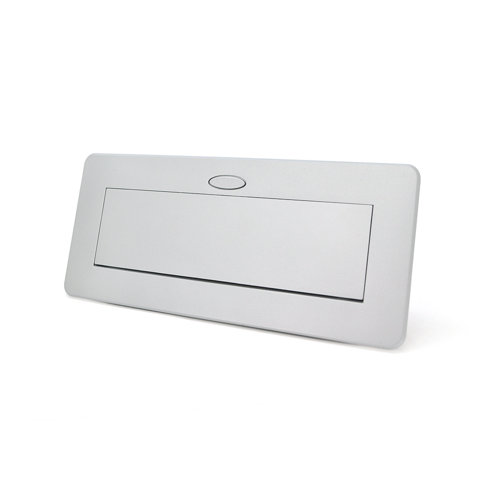 Розетка для підлоги висувна із заземленням J29L, дві розетки + 2 * USB, Input: AC 100-250V 16A, Silver