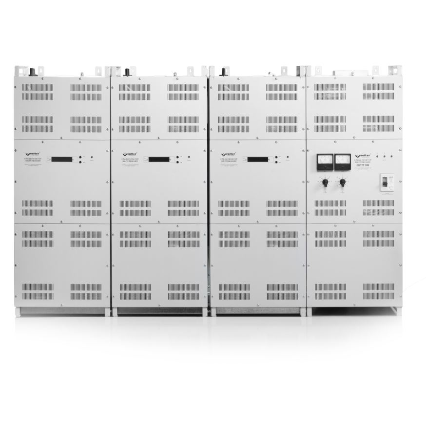 Стабілізатор напруги VOLTER трифазний теристорний СНПТТ-100с (105000Вт), 160А, 125-265 В, 9 ступенів