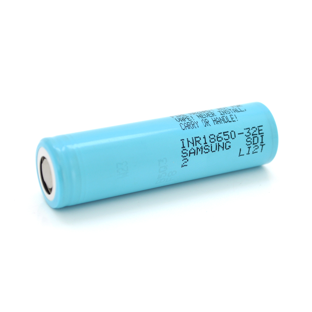 Акумулятор Li-Ion 18650 Samsung INR18650-32E, 3200mAh, 6.4A, 4.2 / 3.65 / 2.5V, Blue, 2 шт. в упаковці, ціна за 1 шт