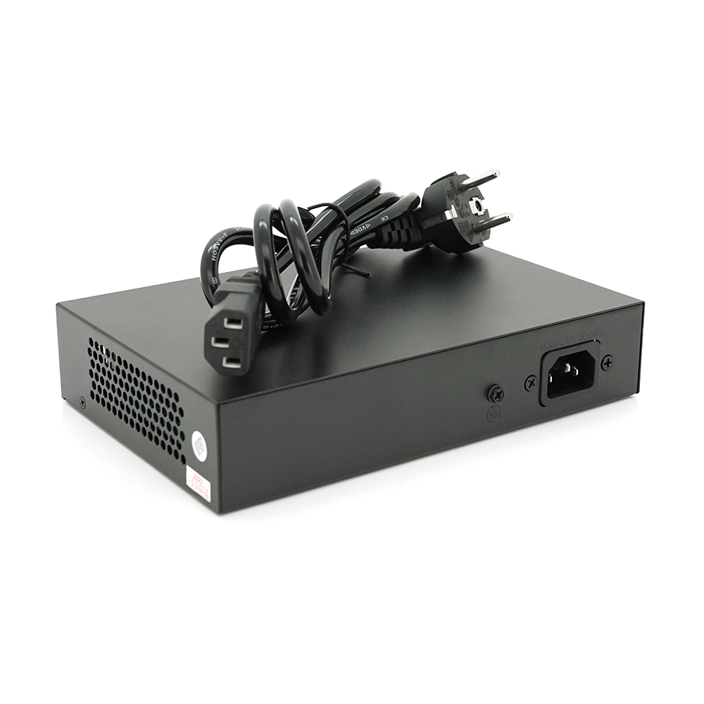8ми портовий PoE комутатор з автоперезапуском ONV-H1108PLD, 8хРоЕ 100 Мбіт + 2хUplink 100 Мбіт до 250м, IEEE802.3af / at, загальна потужність 120Вт