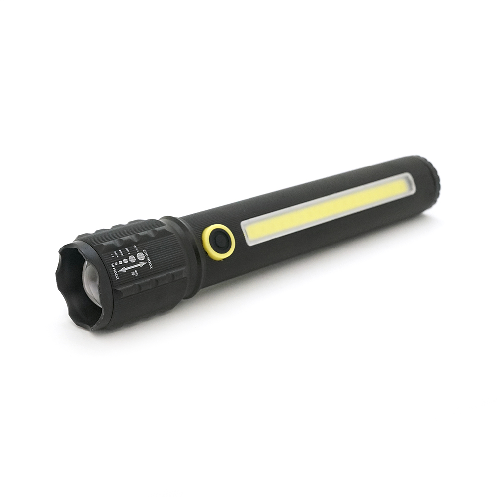 Ліхтарик Bailong BL-C73-P50, алюміній, вбудований акум, USB кабель, BOX