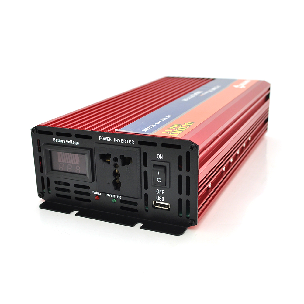 Інвертор напруги NV-4000(2000Вт)+LCD, 12 / 220V, approximated, 1 універсальна розетка, клем, Box