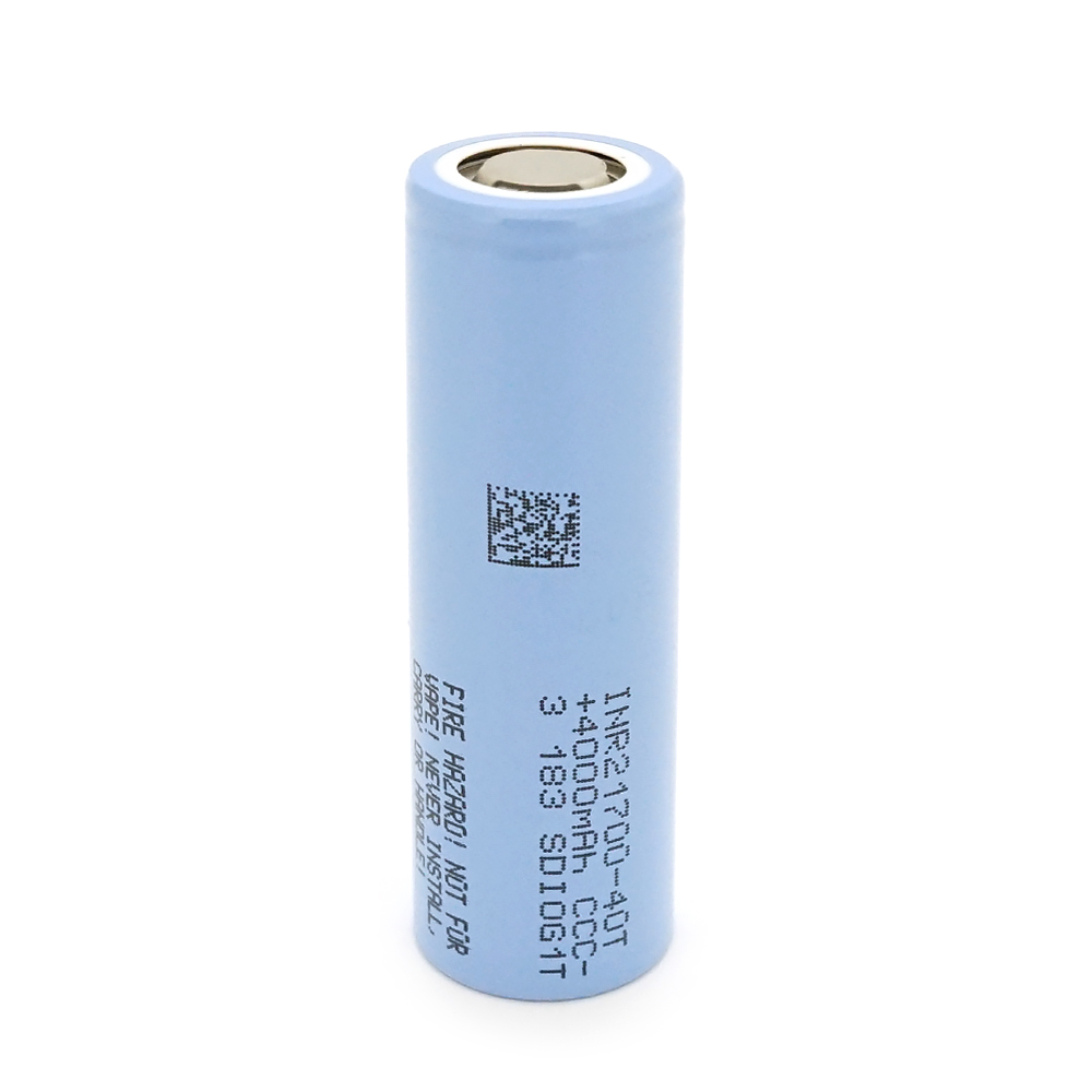 Акумулятор 21700 Li-Ion Samsung INR21700-40T 4000mAh, 35A, 4.2 / 3.6 / 2.5V, 2 шт. в упаковці, ціна за 1 шт