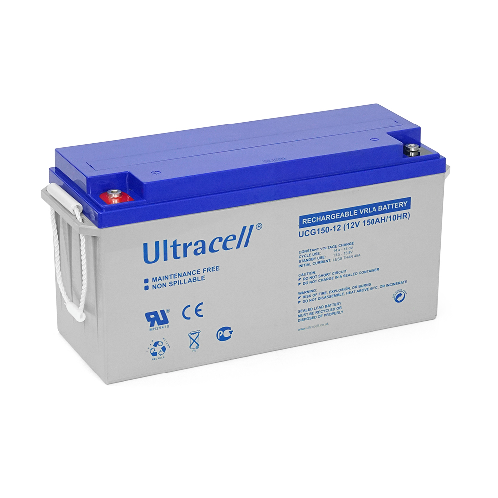 Акумуляторна батарея Ultracell UCG150-12 GEL 12 V 150 Ah (485 x 170 x 240) White Q1 / 34