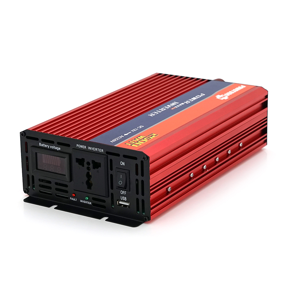 Інвертор напруги NV-2500 (1500Вт)+LCD, 12 / 220V, approximated, 1 універсальна розетка, клем, Box