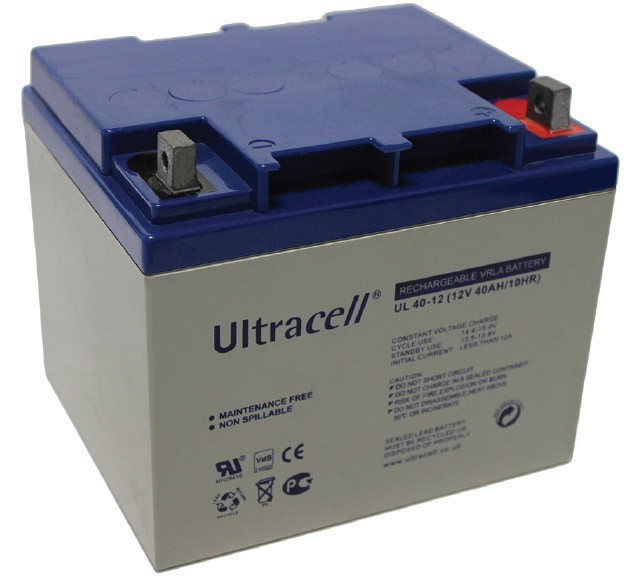 Акумуляторна батарея Ultracell UL40-12 AGM 12V 40 Ah (197 x 165 x 170) White Q1 / 118