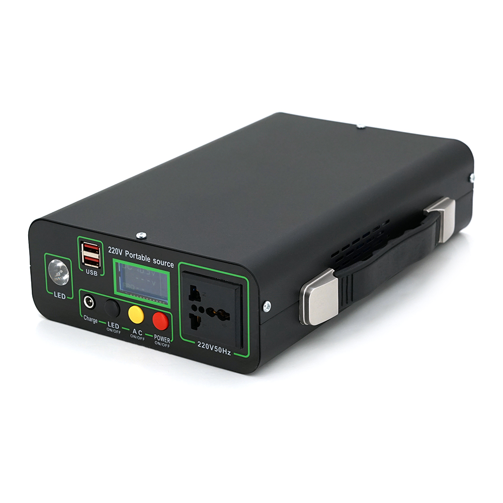 Портативний PowerBank KY-192WH, 220V / 20A, 1*AC / 220V+1*DC / 12V+2*USB / 5V, LED + перехідник