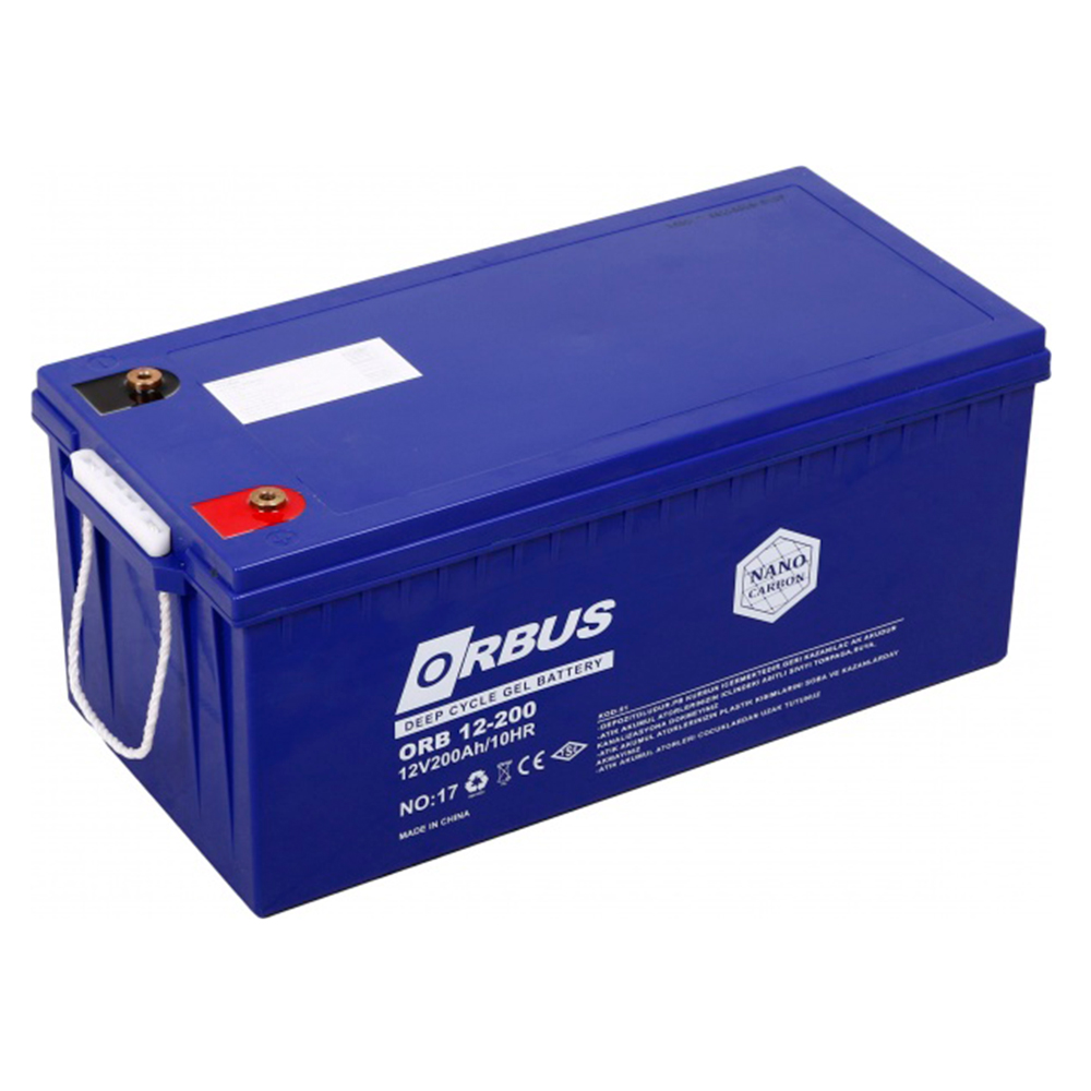 Акумуляторна батарея ORBUS CG12200 GEL 12 V 200 Ah (522 х 238 х 222) Blue 62 kg Q1 / 24