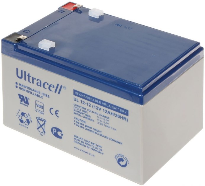 Акумуляторна батарея Ultracell UL12-12 AGM 12V 12 Ah (158x 98 x 101) White Q6 / 444