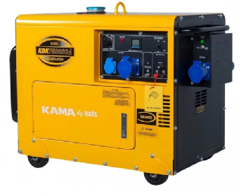 Генератор KAMA KDK7500SCA / 5.5 кВт / дизель