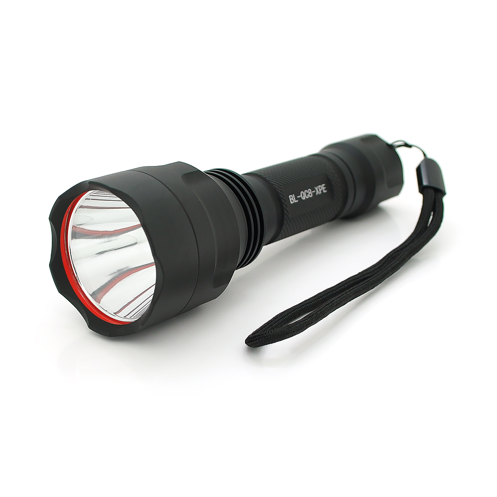 Ліхтар-підствольний тактичний BAILONG BL-QC8-XPE, 1LED XPE, 3W, 1 режим, 18650 немає в комплекті, Black, IP44, СЗУ, 142х36х28мм, BOX
