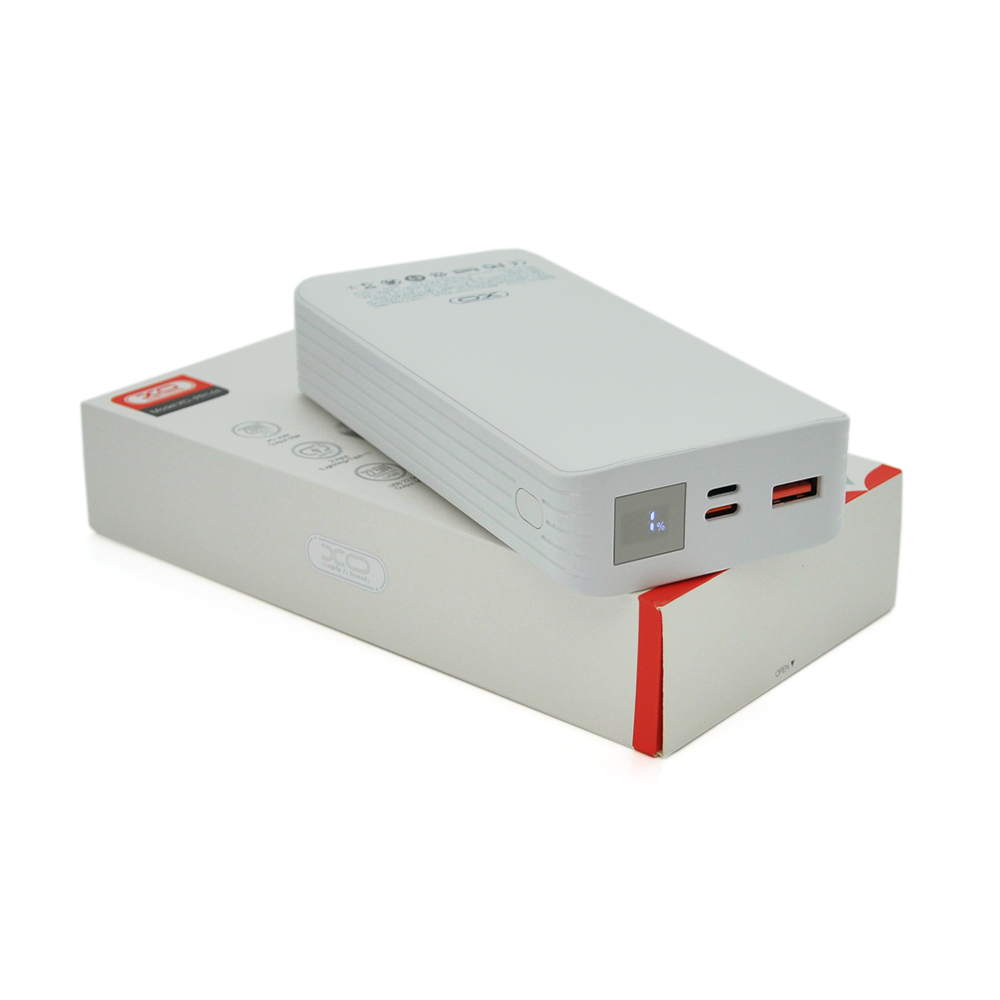 PowerBankXO-PR144 20000mAh,Input:5V / 3А,9V / 2А(Type-C),5V / 2А(Lightning),Output:5V / 3А,9V / 2,2А (Type-C),5V / 3А,9V / 2А,12V / 1,5А(2xUSB),PD20W,Q68,White,Box