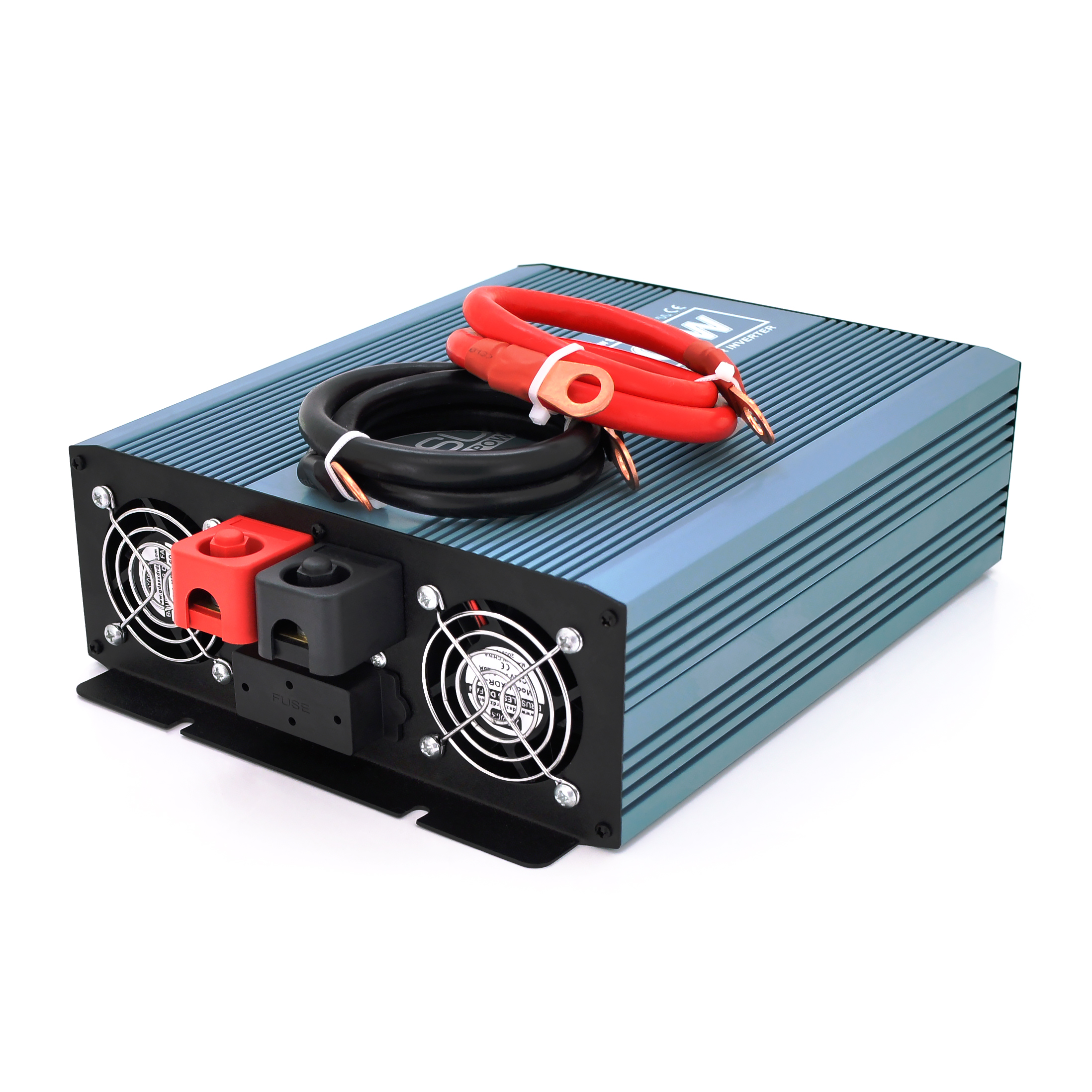 Інвертор напруги Mexxsun MXS-2000, 12V / 220V, 2000W з модифікованою синусоїдою, 2 Shuko, клемні дроти