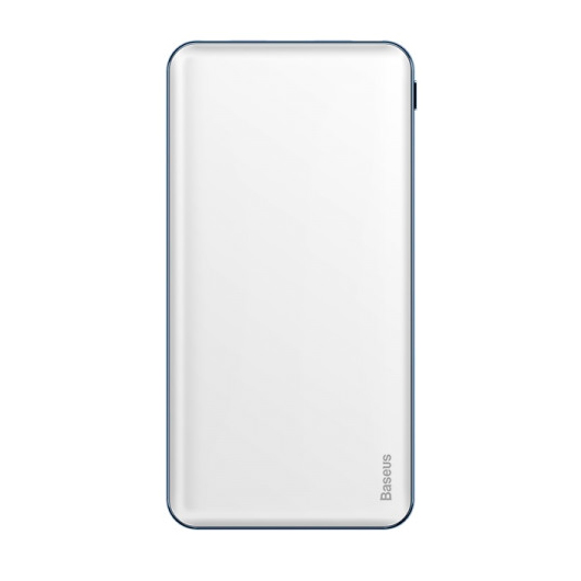 PowerBank Baseus Simbo 10000mAh, Input: 5V / 2,4А / 1,5А(Type-C,Lightning), Output:5V / 3А / 2,1А(Type-C,USB), FastCharge,Q1,plastic,White