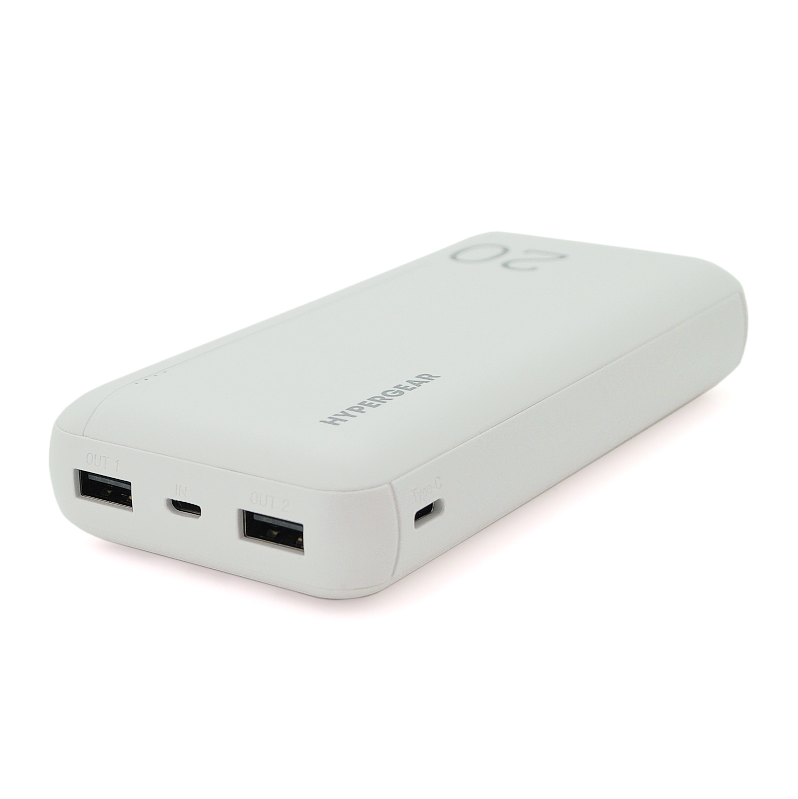 PowerBank Hypergear 20000mAh Fast Charge , 2*USB, White, Q24 — Фото 2