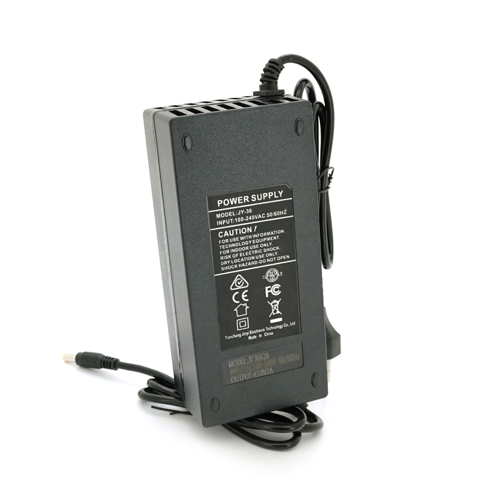 Зарядний пристрій Jinyi для акумуляторів LiFePo4 36V(43.8V),12S,2A,штекер 5.5*2.5,з індикацією,BOX