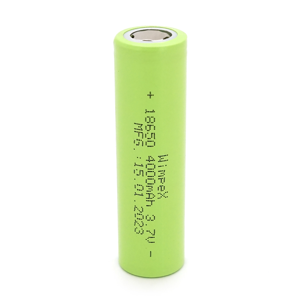 Акумулятор WMP-4000 18650 Li-Ion Flat Top, 2000mAh, 3.7V, Green
