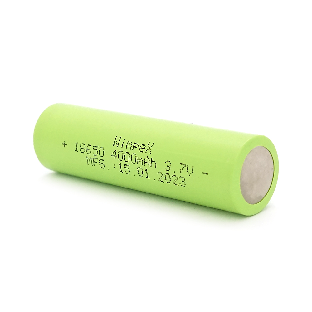 Акумулятор WMP-4000 18650 Li-Ion Flat Top, 2000mAh, 3.7V, Green