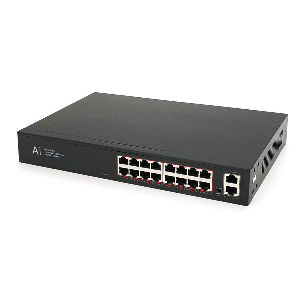 Комутатор Merlion MG1018 18 портів Ethernet 10 / 100 / 1000 Мбіт / сек. метал AC220V.