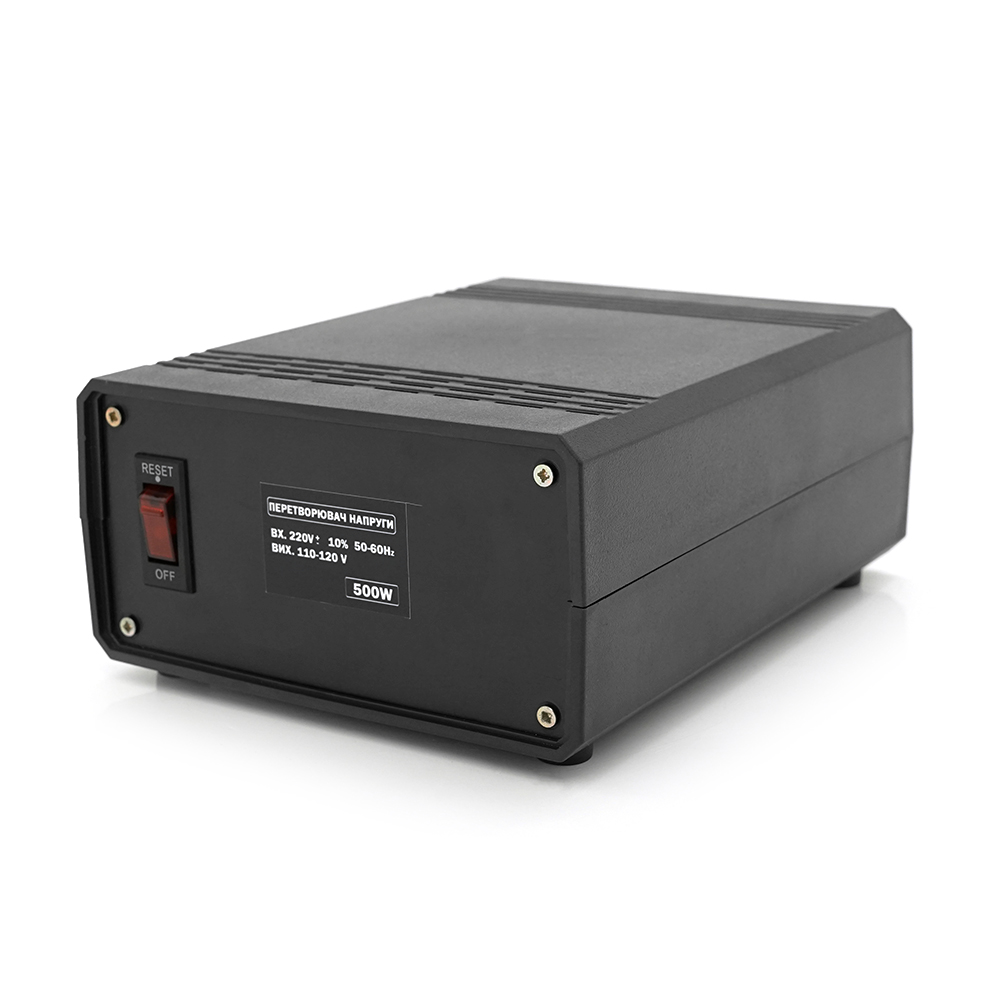 Перетворювач напруги понижуючий MERLION PN-500, Input 220 V / Output 110V, 500W, трансформаторний