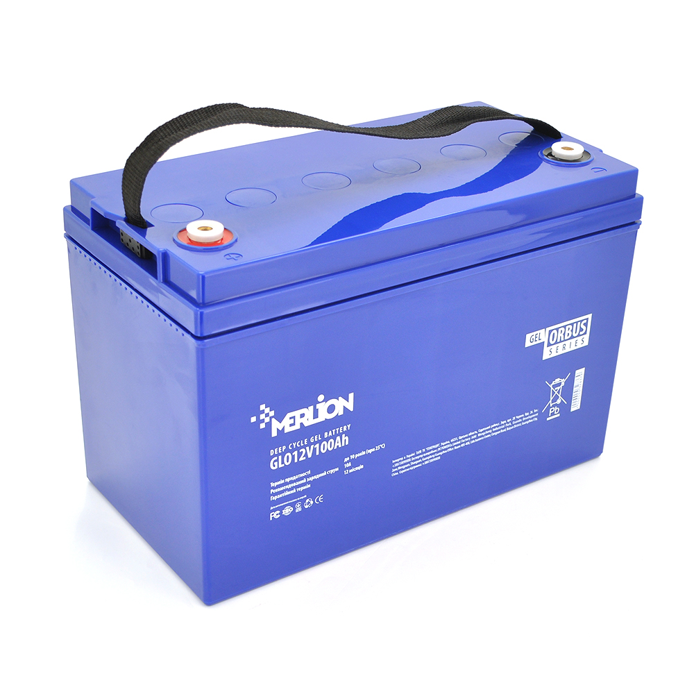 Акумуляторна батарея MERLION ORBUS GLO12V100Ah (329 x 172 x 218) BLUE / 36