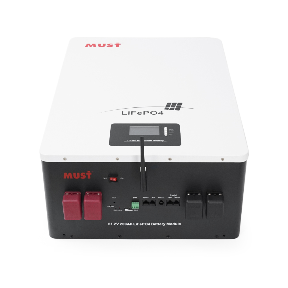 Акумуляторна батарея Must LiFePO4 LP16-48200 51.2V 200Ah, 10,24kWh, BMS100A@16S, CAN2.0/RS232/RS485, 6000 cycles, 625x442x250, 80kg — Фото 2