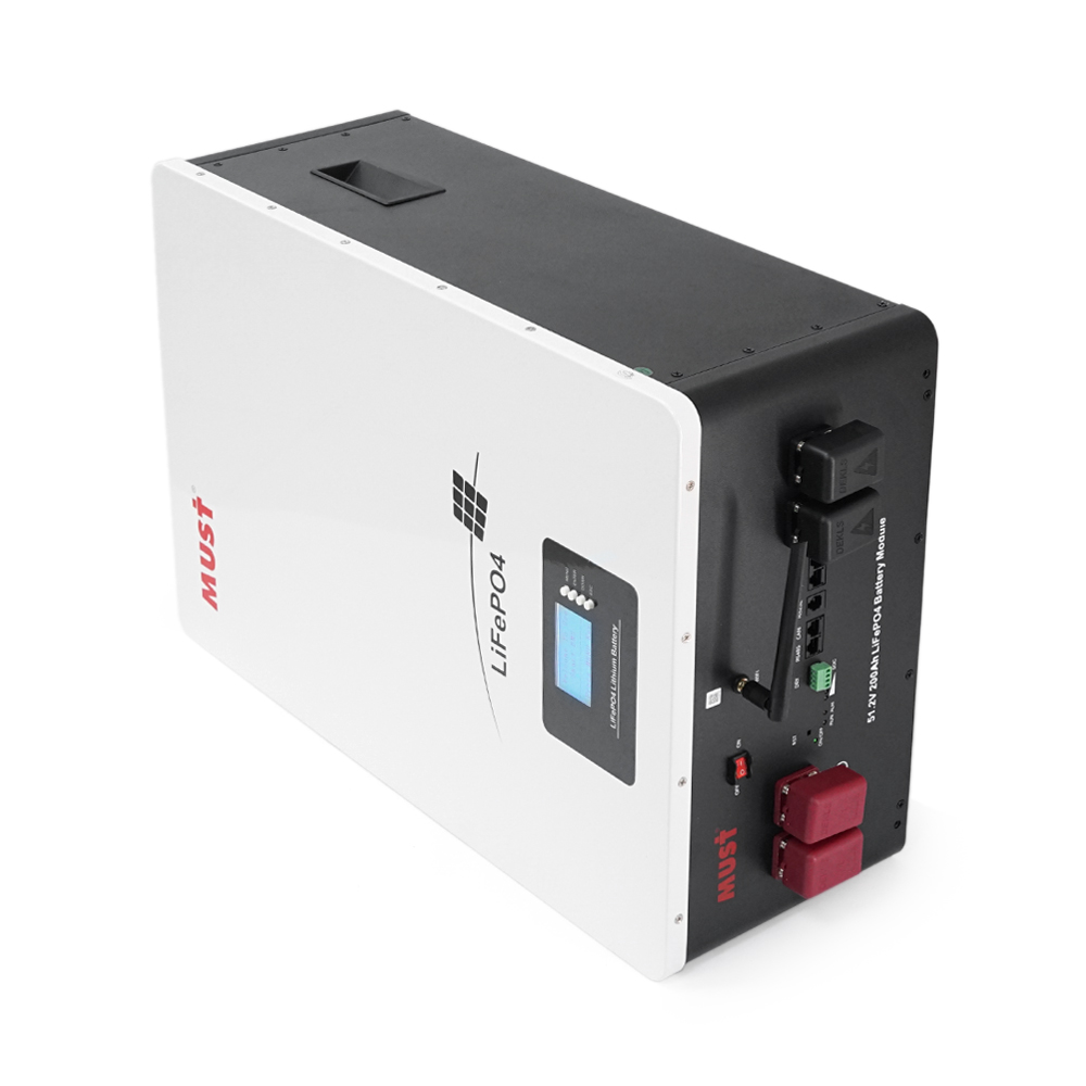 Акумуляторна батарея Must LiFePO4 LP16-48200 51.2V 200Ah, 10,24kWh, BMS100A@16S, CAN2.0/RS232/RS485, 6000 cycles, 625x442x250, 80kg — Фото 4