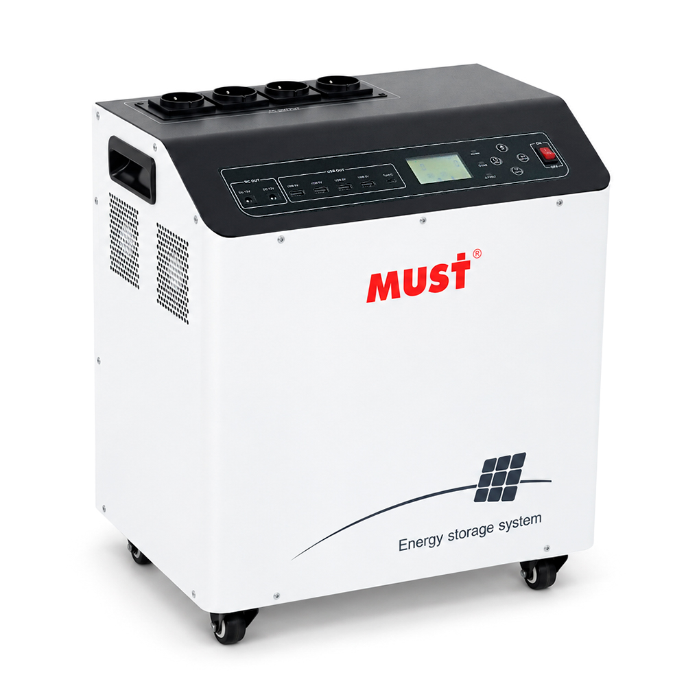 Зарядна станція MUST HBP18-3024, DC24V-3KVA /3000W,145V/60A, MPPT, 3072WH