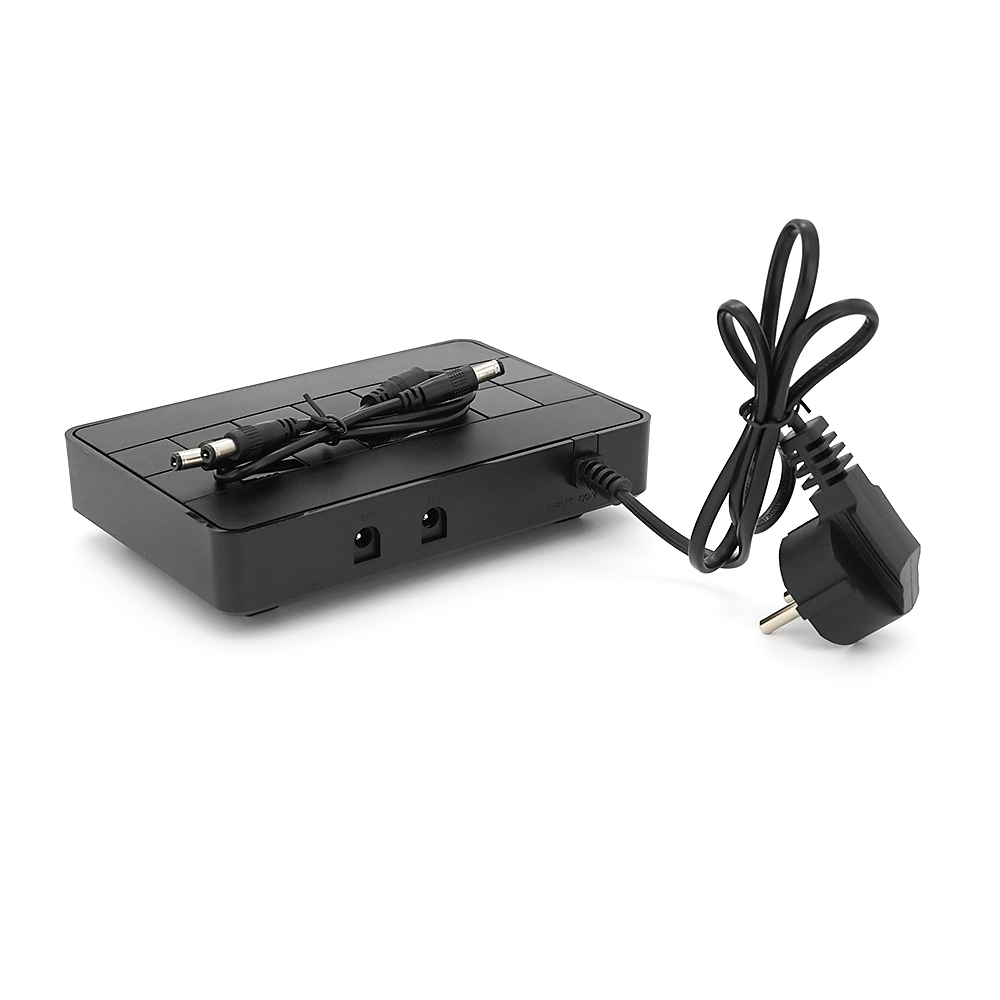 ДБЖ Green Wave Ecoputer-P60W для роутерів / комутаторів / PON / POE, 12V / USB-2A, (12000MAh), Black, BOX