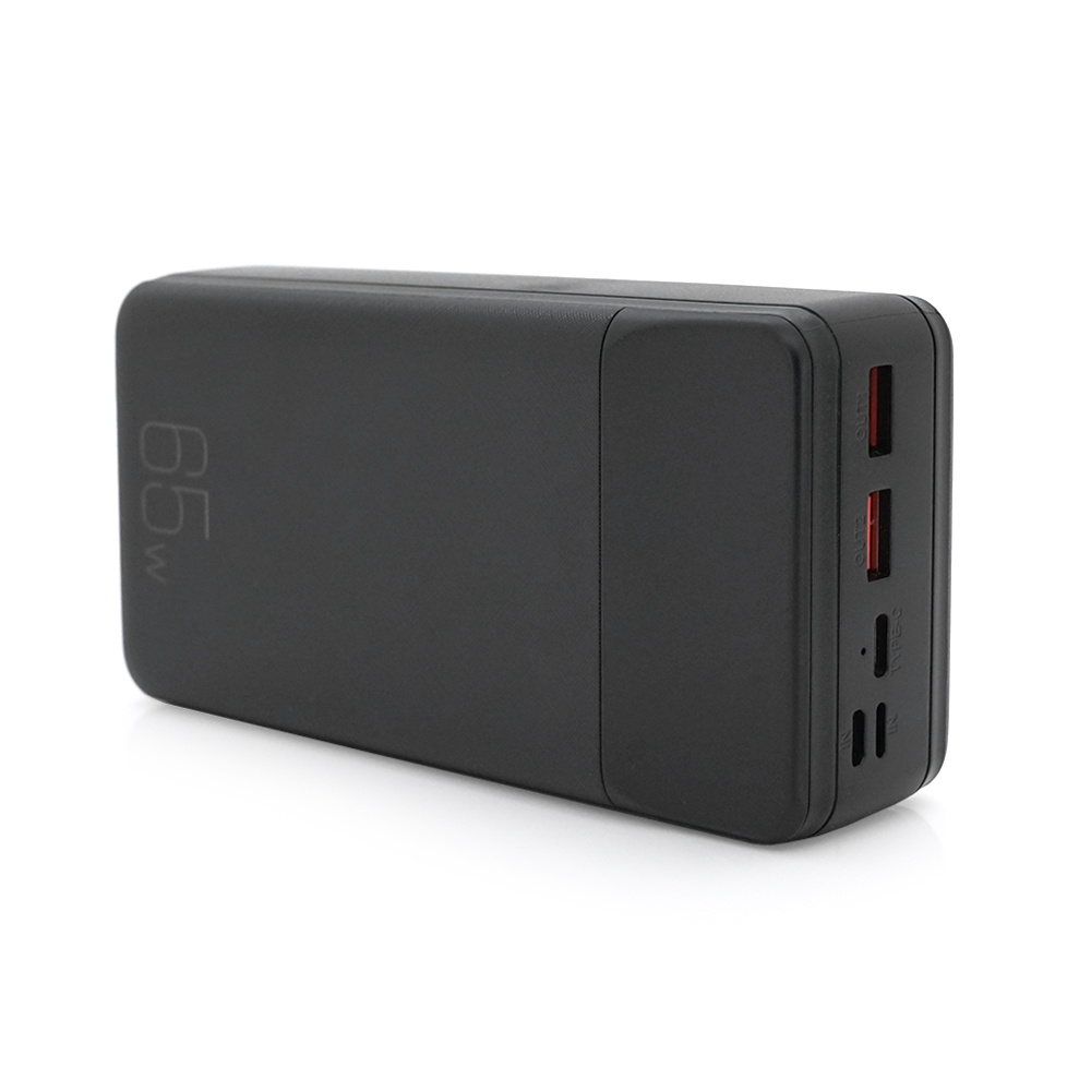 PowerBank XO-PR201 30000mAh, Input: (2xType-C), Output: (2хUSB, 2хType-C), PD65W для Laptop, plastic, Black, Q20