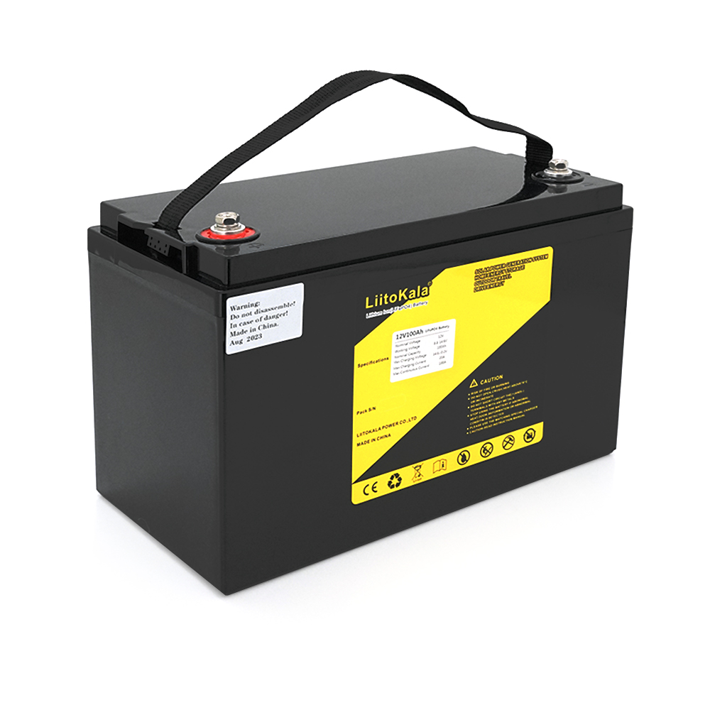 Акумуляторна батарея LiitoKala LiFePO4 12,8V 100Ah(20 / 100A) (330*170*220mm), 9.5kg