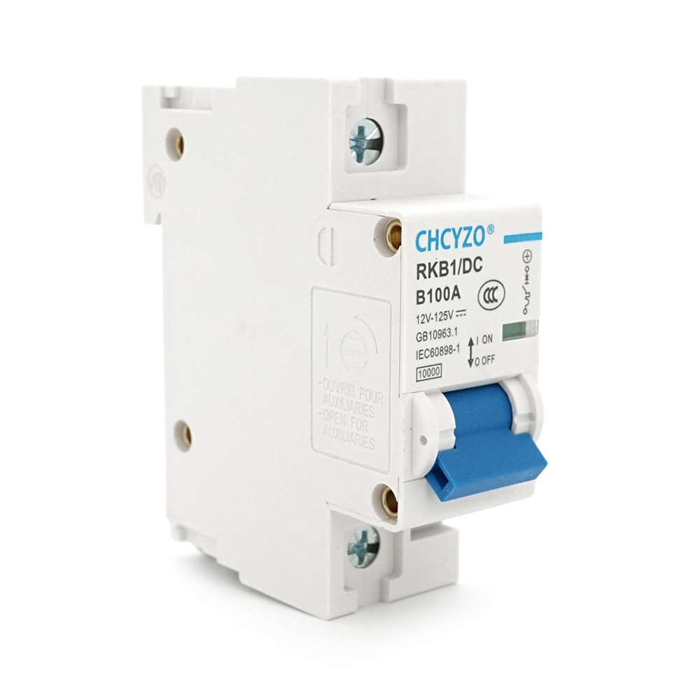 Автоматичний вимикач постійного струму CHCYZO RKB1 / DC-B100, 1P, 100A, 12-125V