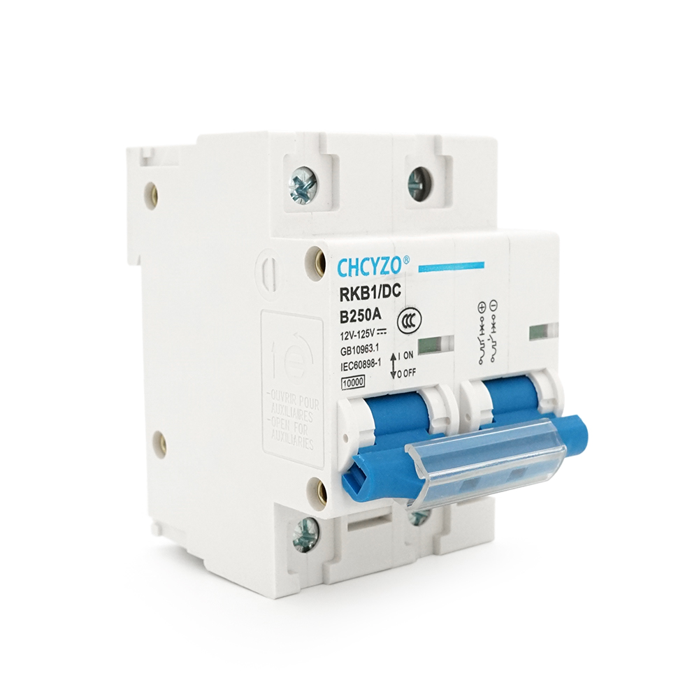 Автоматичний вимикач постійного струму CHCYZO RKB1 / DC-B250, 2P, 250A, 12-125V
