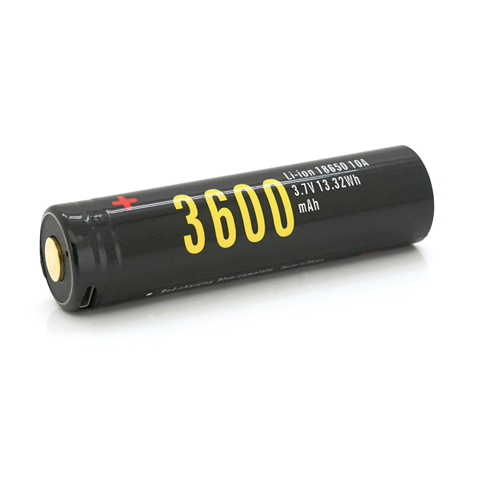 Акумулятор 18650 Li-Ion Soshine 18650USB-3.7-3600, microUSB, 3600mAh, 4.5A, 4.2 / 3.6 / 2.75V, Black
