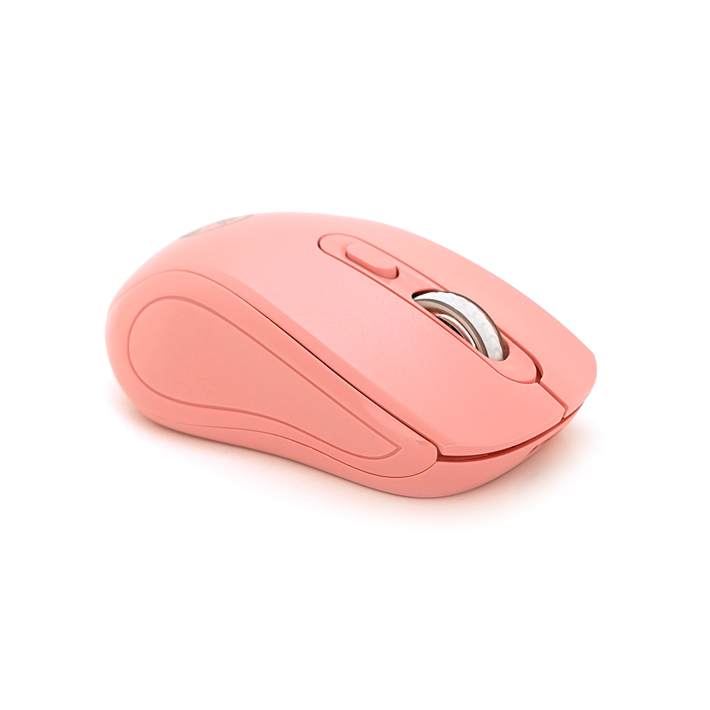 Миша бездротова iMICE W-718, 6 кнопок, 800/1200/1600 DPI, 2.4Ghz, Bluetooth, 10м, Windows XP/Vista/Win7/8/10 Mac OS X, Rechargable, Pink, BOX, Q100