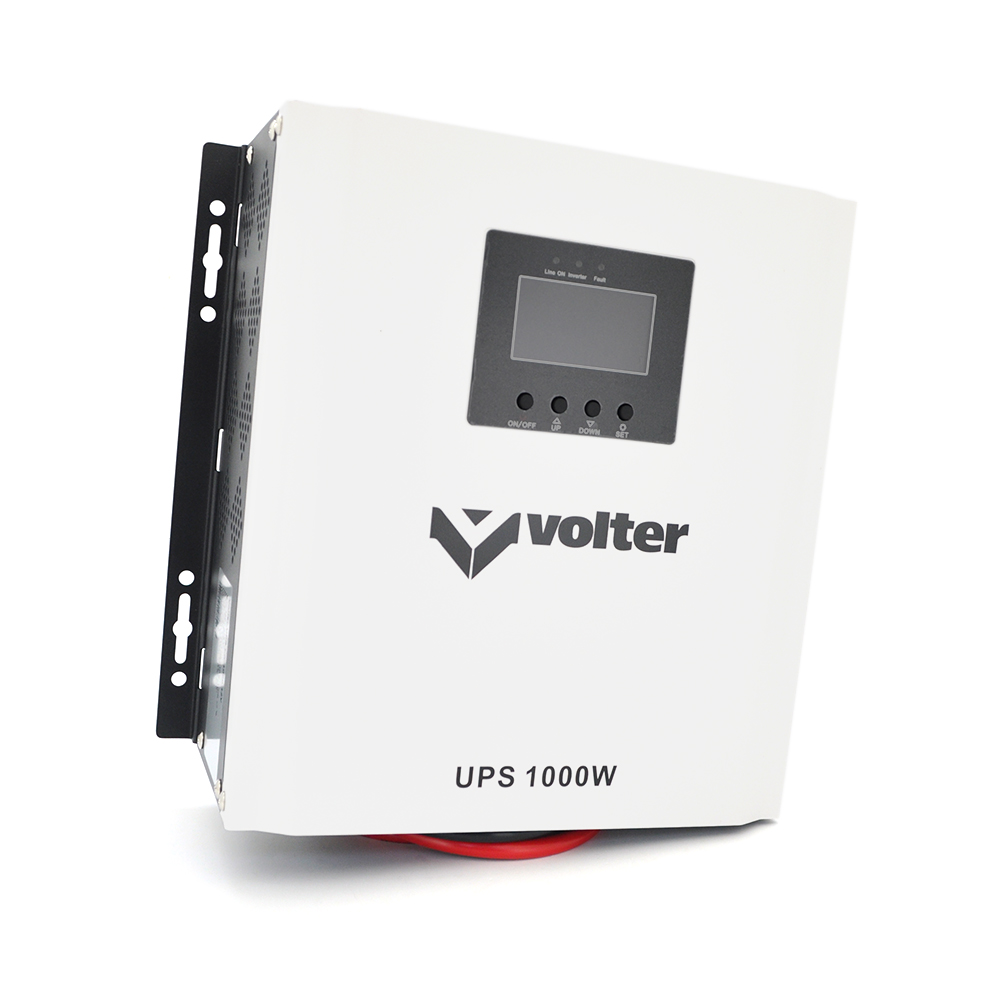 ДБЖ з правильною синусоїдою VOLTER - 1000 (1000Вт), 12V під зовнішню батарею (AGM, GEL, LifePO4), струм заряду 5-30А