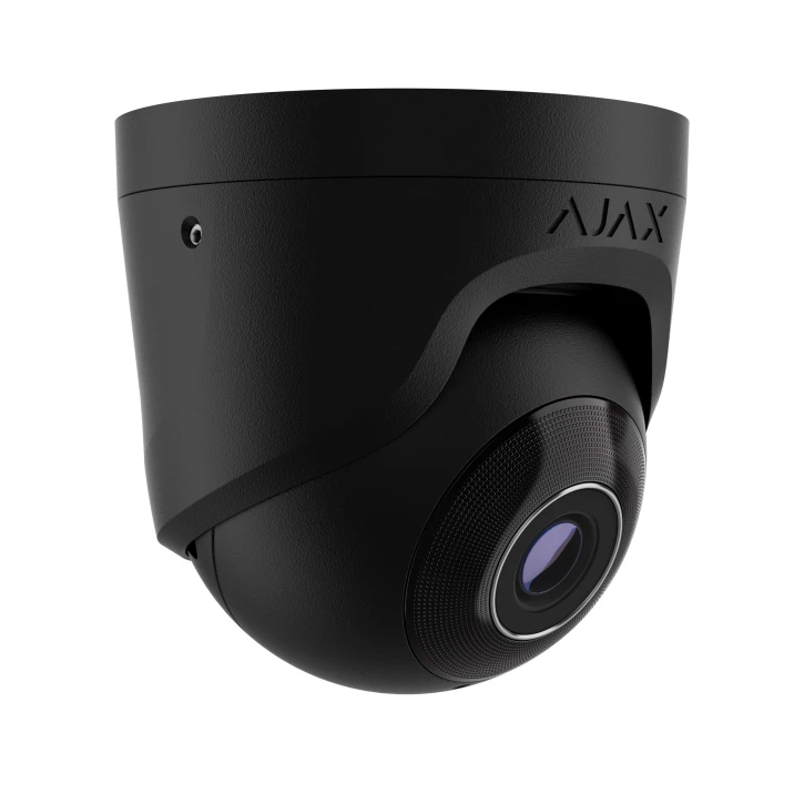 8 Mp дротова охоронна IP-камера Ajax TurretCam (8 Mp / 4 mm) Black
