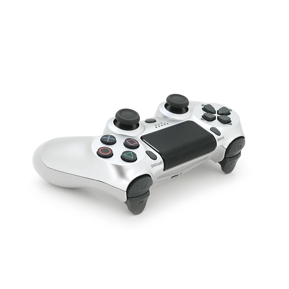 Геймпад Brazzers бездротовий для PS4 Wireless DUALSHOCK 4, роз'єм для навушників, LED light bar, Silver-White, 3.7V, 600mAh, Blister-box