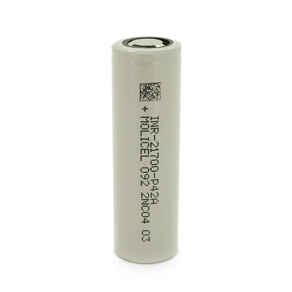Акумулятор 21700 Li-Ion Molicel INR-21700-P42A(B) 4200mAh, 45A, 4.2 / 3.6 / 2.5V, Gray