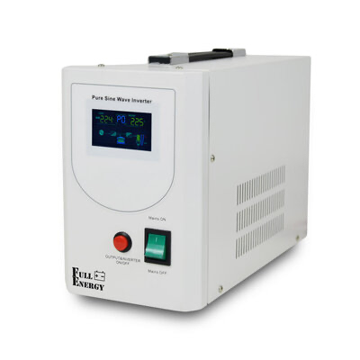 Інвертор Full Energy HB1012 1000ВА / 800Вт із чистою синусоїдальною хвилею, LCD, струм заряду 12В до 19Ач, 300 x 144 x 213 мм