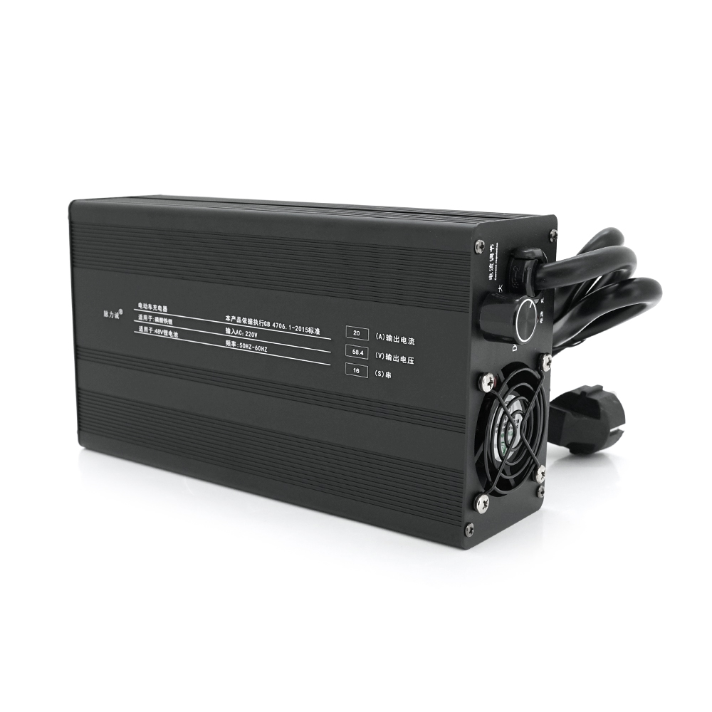 Зарядний пристрій для акумуляторів Li-ion 72V(80V),20A,1600W, LED-індикація, 225х125х68mm, 1.85kg