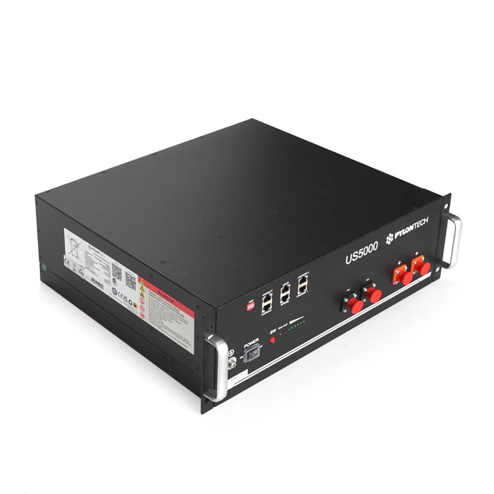 Акумуляторна батарея Pylontech US5000 100AH / 48V ((Ш)442*(В)161*(Г)420), 38kg (без кабелiв для iнвертора)